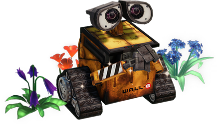 WALL-E with Dreamlight Valley Flowers