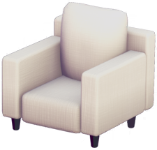 File:Warm White Armchair.png