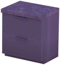 File:Black Double-Drawer Counter with Black Marble Top.png