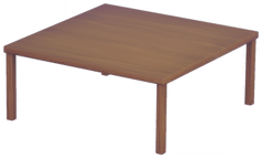Square Wooden Dining Table.png