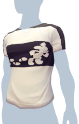 White Running Mickey Mouse T-Shirt m.png