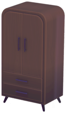 File:Rounded Dark Wood Wardrobe.png