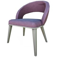 File:Coral Pink Dining Chair.png