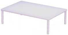 File:Large White Dining Table.png