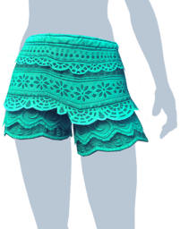 Turquoise Woven Shorts.png