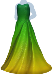 Green Sweetheart Strapless Gown m.png