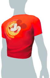 File:Orange Retro Mickey Mouse T-Shirt m.png