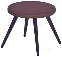 File:Round Dark Wood Side Table.png