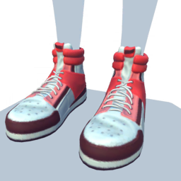 File:White and Red Basketball Sneakers.png