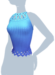 Blue Woven Camisole.png