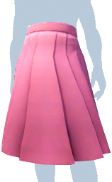Long Pink Pleated Skirt m.png