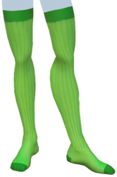 Green Thigh-High Socks m.png