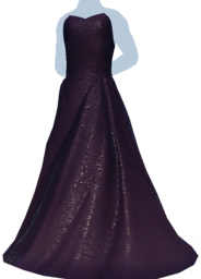 File:Black Sweetheart Strapless Gown m.png