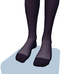 File:Black Knee-High Socks m.png