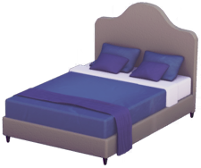 File:Lavish Navy Blue Double Bed.png