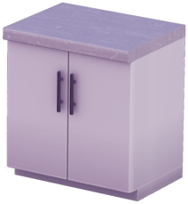 File:White Double-Door Counter with Gray Marble Top.png