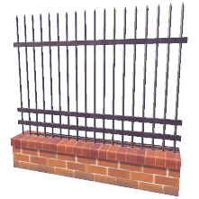 File:Iron Spike and Brick Fence.png