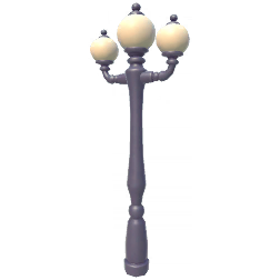 File:Round White Three-Pronged Lamppost.png