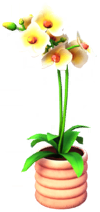 File:White Orchid in Pink Pot.png
