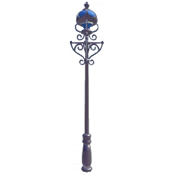 Blue Wrought Iron Streetlamp.png