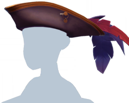 File:Dark Brown Pirate's Tricorn Hat.png