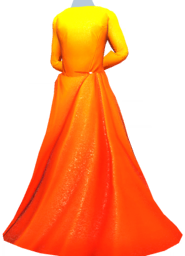 Golden Orange Long-Sleeved Gown m.png