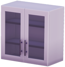 File:White Double-Door Glass Top Cupboard.png