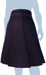 File:Long Black Pleated Skirt m.png