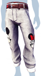 White Mickey-and-Minnie-Patch Pants m.png