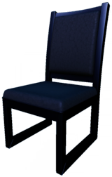 File:Black Modern Dining Chair.png