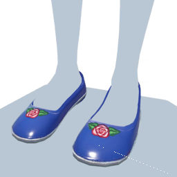 Blue Rose-Embroidered Ballerina Flats.png