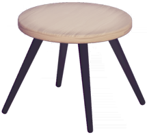 File:Round Pale Wood Side Table.png