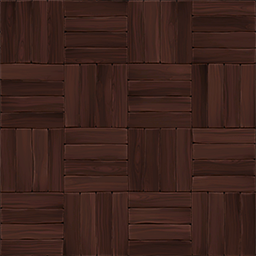 Dark Wooden Mosaic Floor.png