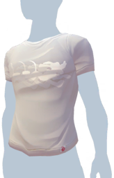 Loose White Playful Pluto T-Shirt m.png