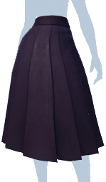 Long Black Pleated Skirt.png