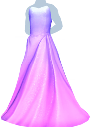 File:Pink and Purple Sweetheart Strapless Gown m.png