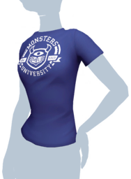 File:Blue Monsters University T-Shirt.png