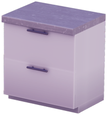 File:White Double-Drawer Counter with Gray Marble Top.png
