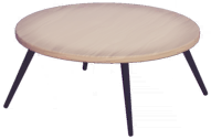 File:Round Pale Wood Dining Table.png
