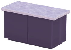 File:Black Kitchen Island with White Marble Top.png