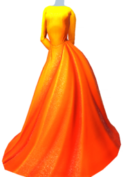 File:Golden Orange Long-Sleeved Gown.png