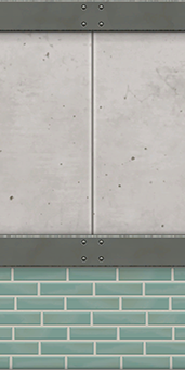 White Concrete and Green Tile Wallpaper.png