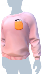 Pink Peeking Mickey Mouse Pocket Sweater m.png