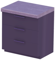 File:Black Triple-Drawer Counter with Gray Marble Top.png