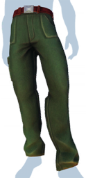 Moss-Green Belted Cargo Pants m.png