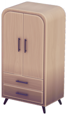 Rounded Pale Wood Wardrobe.png