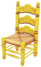 File:Yellow Floral Chair.png