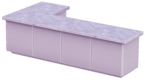File:White L Kitchen Island with White Marble Top.png