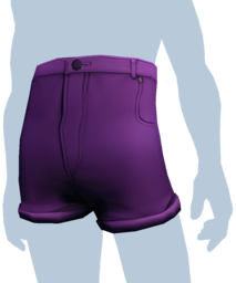 Purple High-Waisted Jean Shorts m.png