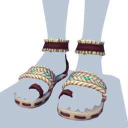 File:Dark Brown Woven Sandals m.png